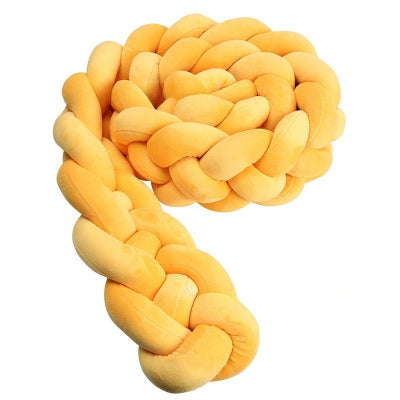tresse de lit bebe jaune or