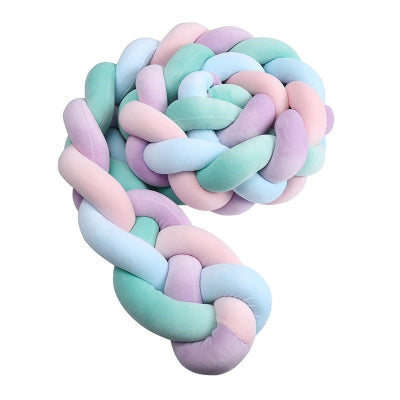 tresse de lit bebe violet aqua