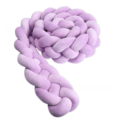 tresse de lit bebe violet 