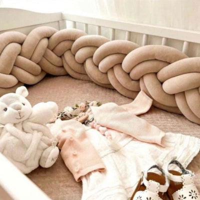 tresse de lit beige foncer