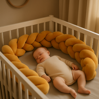 tresse de lit moutarde bebe sommeil
