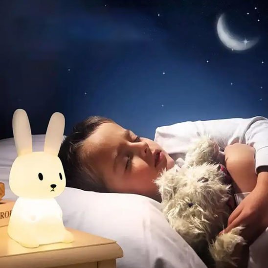 Veilleuse bébé doux lapin