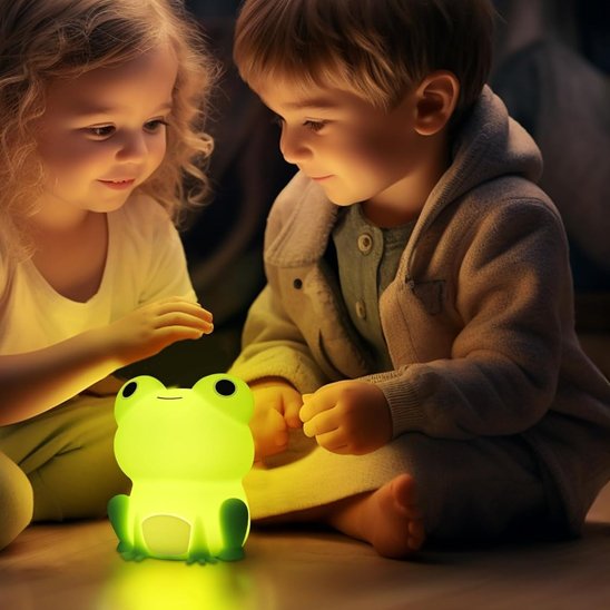 Veilleuse bébé grenouille calmante