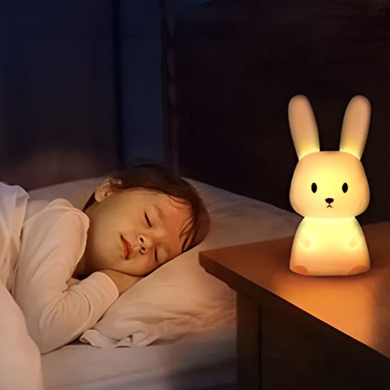 Veilleuse bébé lapin longue oreilles