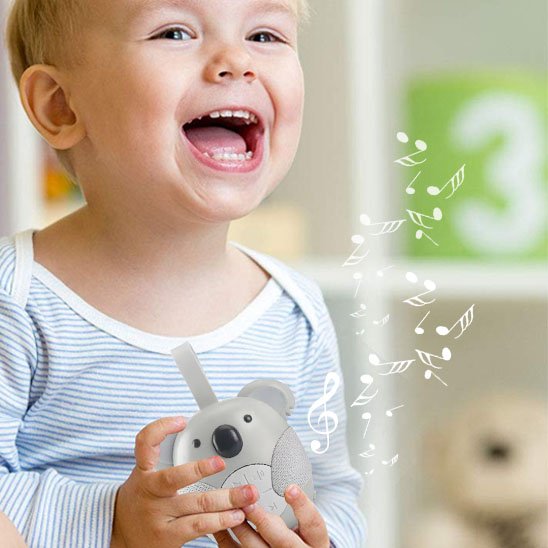 Veilleuse bruit blanc bébé heureux